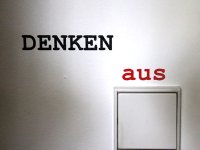 Wandfolie "Denken aus"