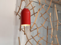 Upcycling Lampe FIRELIGHT rot
